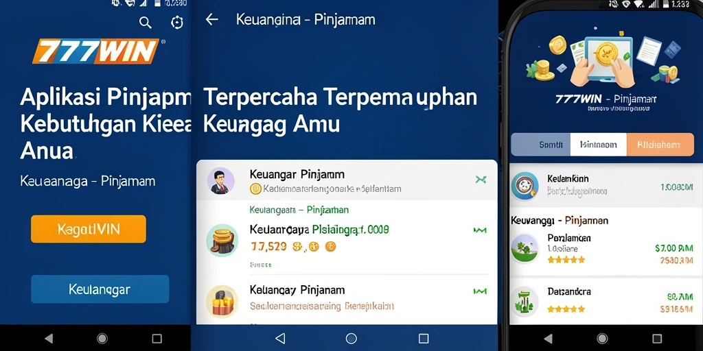 Tampilan antarmuka aplikasi 777WIN yang sederhana dan fungsional