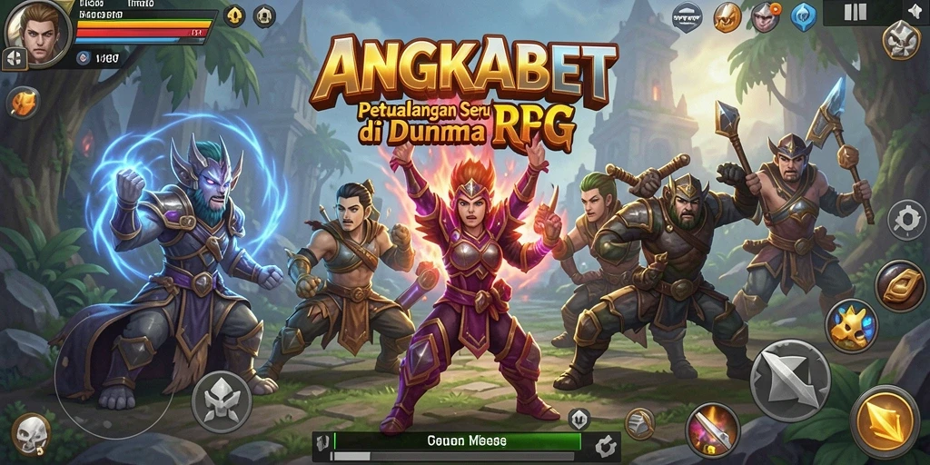 Screenshot utama ANGKABET menampilkan aksi seru dari permainan RPG.