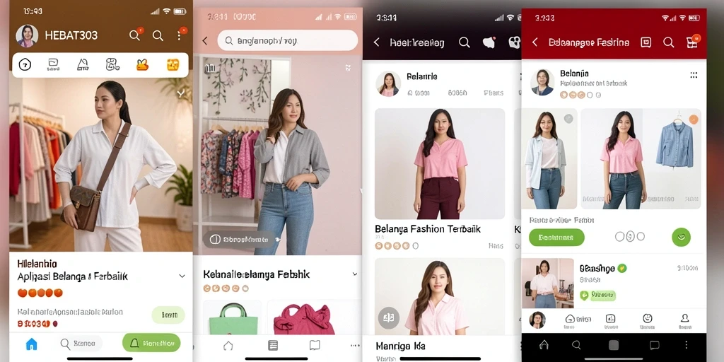 Tampilan antarmuka HEBAT303 dengan koleksi fashion yang menarik.