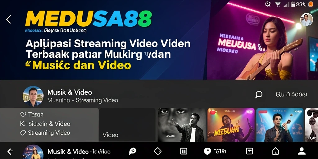 Tampilan antarmuka MEDUSA88 yang elegan dan fungsional.