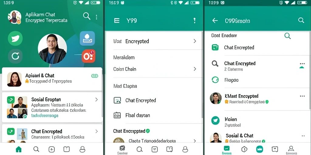 Tampilan antarmuka Y89 yang menarik dan fungsional untuk Chat Encrypted.